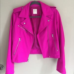 EUC wool moto jacket size s